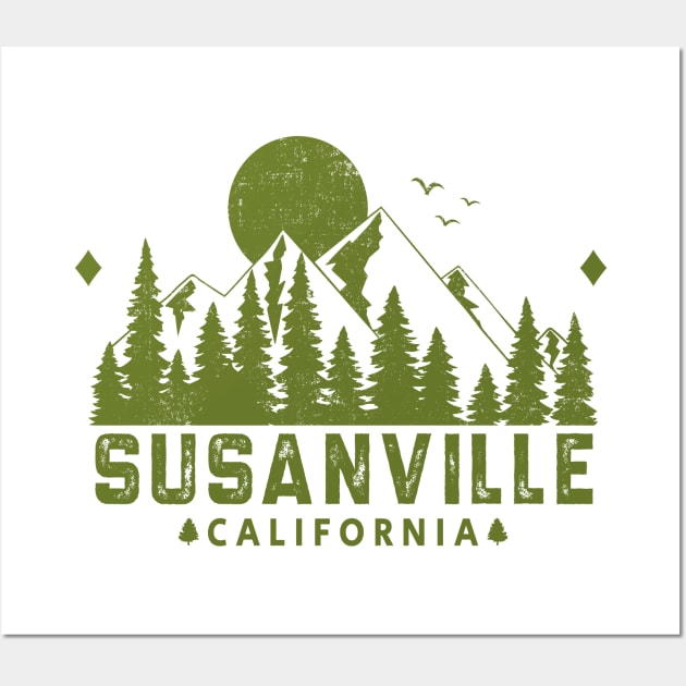 Susanville California Mountain View Wall Art by HomeSpirit